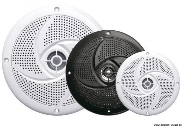 Paar ultradünne Stereo-Lautsprecher mit Doppelkonus
