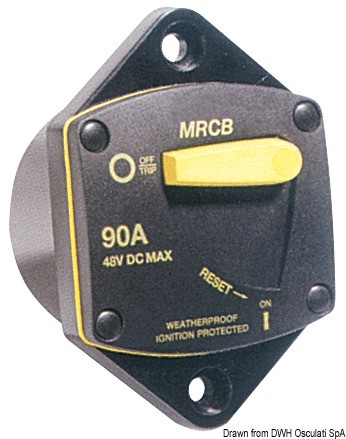 Wasserdichter magnetothermischer Schutzschalter für Winde und Bugpropeller, mit 5/16" elektrischen A