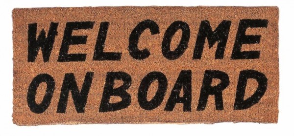 Fussmatte "Welcome on Board"