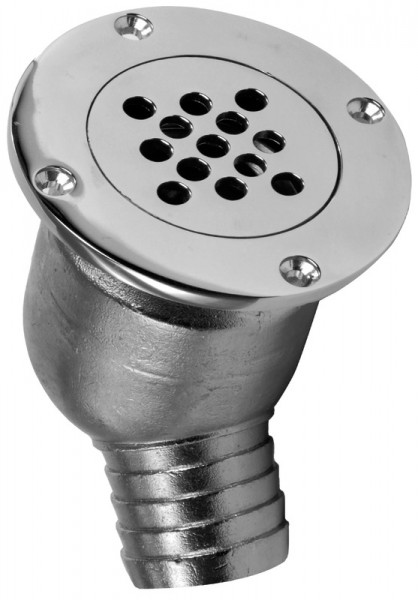 Ausfluss aus Ablaufschacht, 45° mit Rückschlagventil