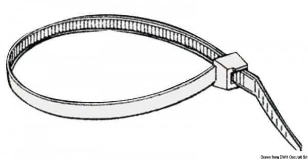 Belturing Plus Kabelbinder aus Technopolymer, besonders widerstandsfähiger, flacher Kopf