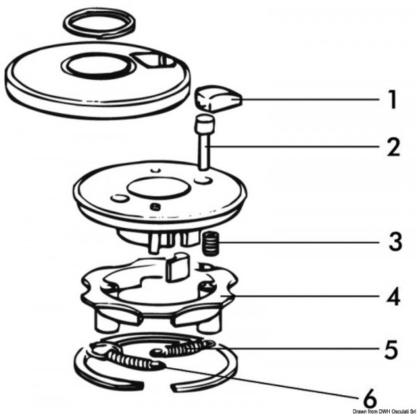 LEWMAR spare parts for 3-speed winches