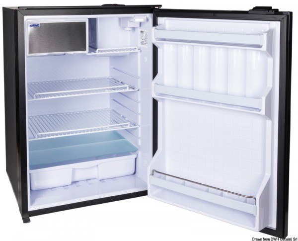 Isotherm Kühlschrank mit hermetisch geschlossenem Secop Kompressor, wartungsfrei, 130 Liter - Silber