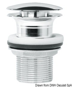 Push-Pull verchromter Messingablauf