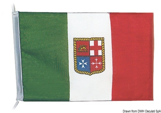 Italienflaggen aus leichtem Polyester