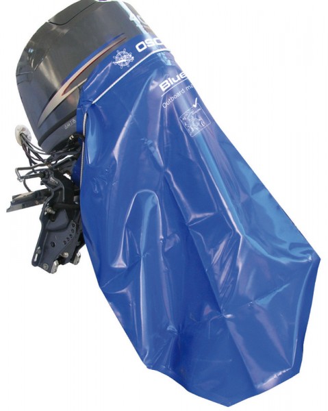 Thermoverschweißter Motorfußüberzug Blue Bag, wasserdicht