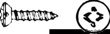 Kreuzschlitz-Linsenschneidsenkschraube UNI 6956 DIn 7983