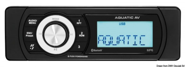 Wasserdichter MP6 AQUATIC AV Mediaplayer