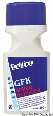 GFK energisches Reinigungsmittel für glasfaserverstärkten Kunststoff und ABS YACHTICON