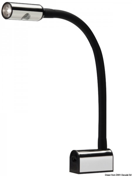 Schwenkbarer LED-Strahler für Kopfbrett/Kartenlesen