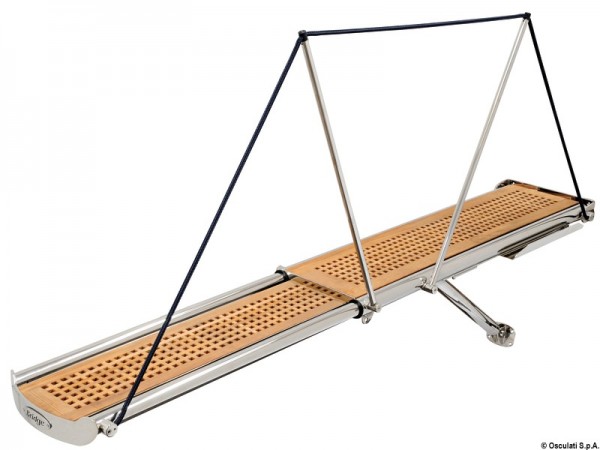 Ausziehbare Servo-Gangways BRIDGE aus hochglanzpoliertem rostfreiem Edelstahl AISI 316