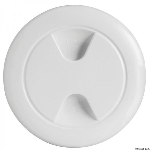 Inspektionsdeckel aus Polypropylen mit verdeckten Schrauben