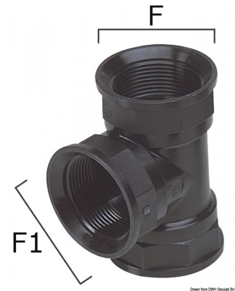 T-Stücke aus widerstandsfähigem Thermopolymer