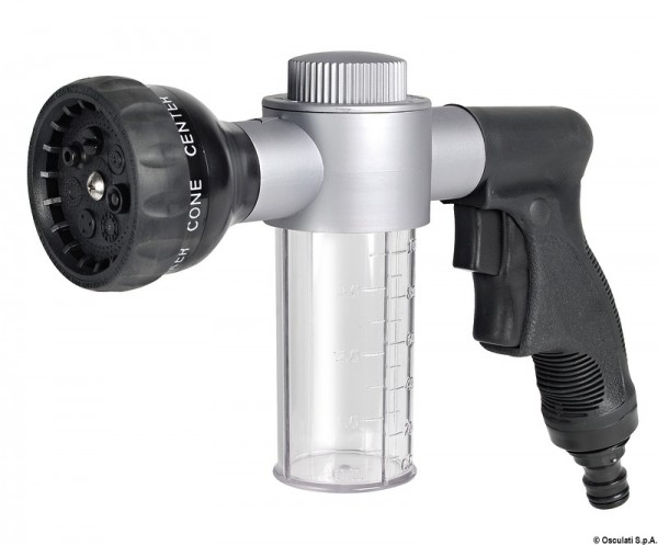 Spritzwasserpistole zur Bootsreinigung mit 7 verschiedenen Wasserstrahler