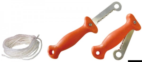 Klappmesser für Rettungsfloße