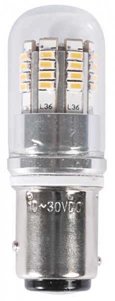 LED-Glühbirne BAY15D mit nicht ausgerichteten Haltern für Positionslichter