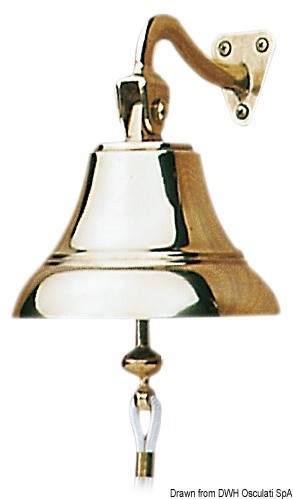 Glocke aus verchromtem Messing.