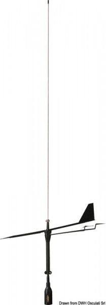 VHF-Antenne SUPERGAIN von Glomex Black Swan