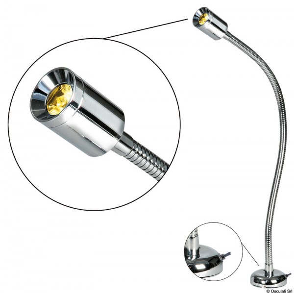 Schwenkbarer LED-Strahler für Kopfbrett/Kartenlesen