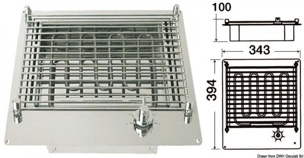 Kompakter elektrischer Flächengrill