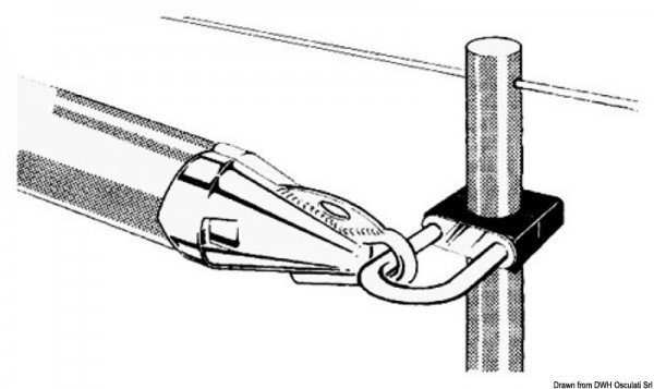 Spinnakerbaumhalter