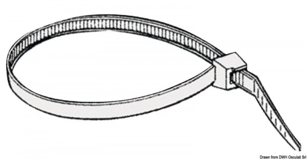 Flachkopf-Binder aus Technopolymer Belturing Plus mit hoher Festigkeit
