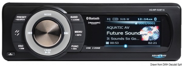 Wasserdichter Stereoempfänger AQ-MP-5UBT-S AQUATIC AV