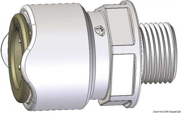 WHALE Muffe mit Außengewinde 1/2" BSP