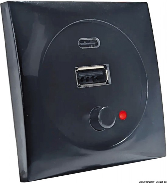 USB A+C Buchse