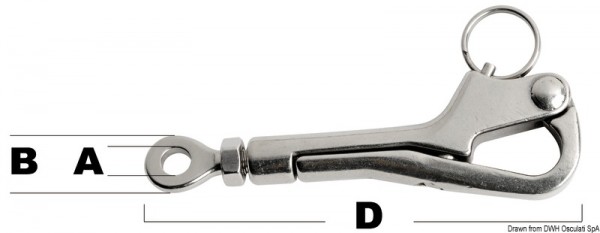 Pelikanhaken für zu öffnende Relings