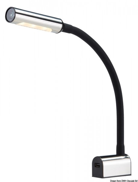 Schwenkbarer LED-Strahler für Kopfbrett/Kartenlesen