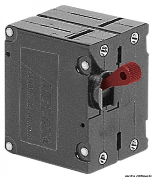 AIRPAX / SENSATA automatischer hydraulisch-magnetischer Schalter für Gleichstrom, zweipolig.