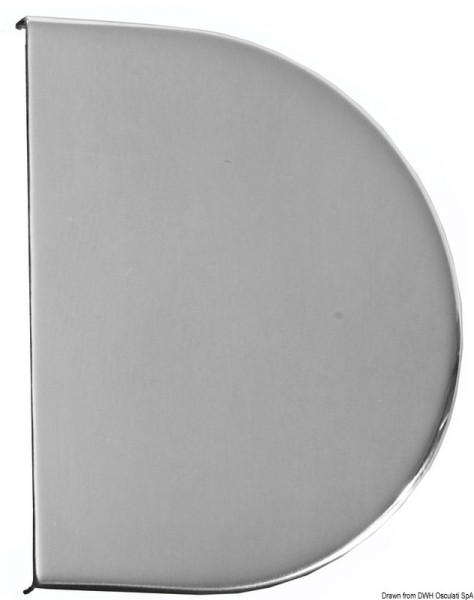 Schecke aus hochglanzpolierten Edelstahl AISI 316.