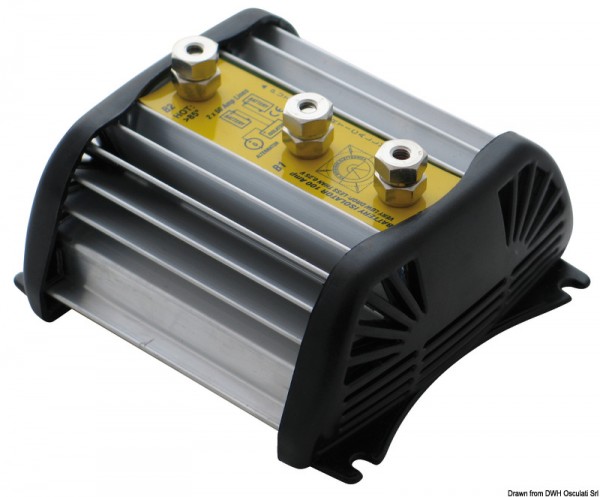 Stromverteiler mit extrem niedrigem Spannungsverlust (Dioden) und automatische Batterietrennschalter