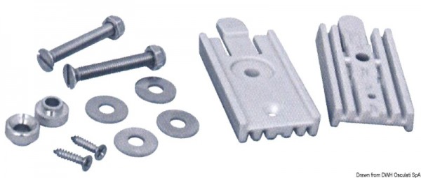 Set Schnellanschlüsse für Badeleitren aus Edelstahl