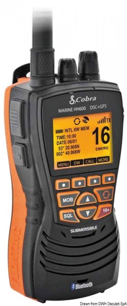VHF COBRA MARINE MR HH600 GPS BT EU