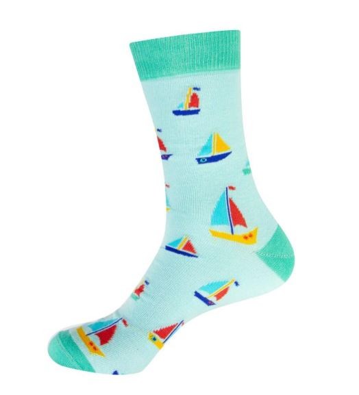 Boat Socks, light blue