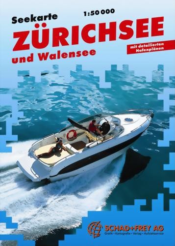 Seekarte Zürichsee und Walensee