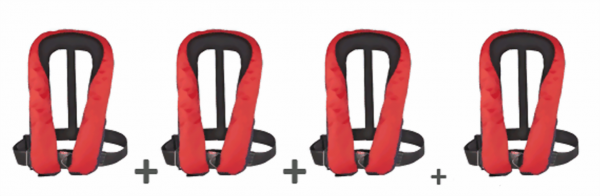 Rettungswesten-Set SUP 150 VSK 4-er Set