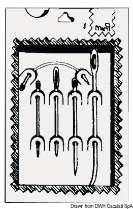Nadelset für Segel