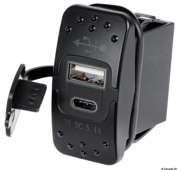 Steckdose mit zwei USB