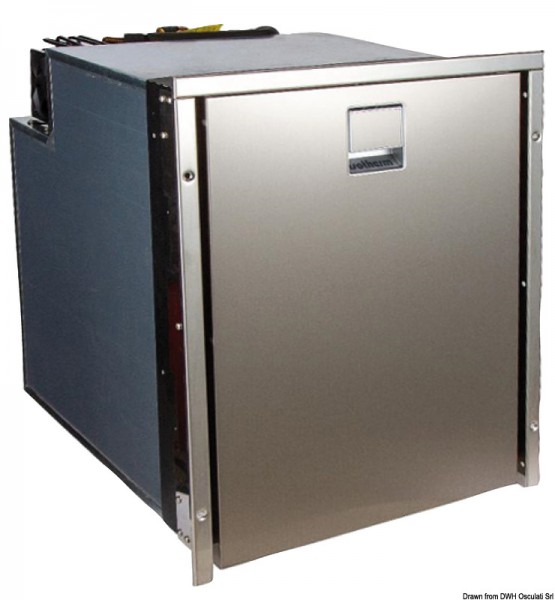 Isotherm Kühlschrank mit ausziehbarer Schublade - Edelstahltür