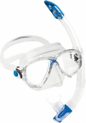 Cressi Set Schnorchel + Brille Blau für Erwachsene