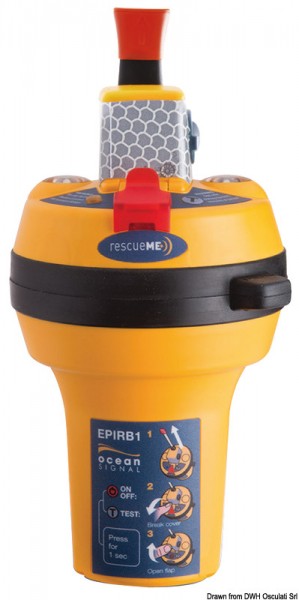 Seenotsender Epirb1 OCEAN SIGNAL mit manuellem GPS CAT2