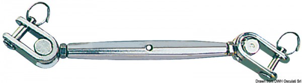 Wantenspanner mit zwei Gelenkgabelterminals