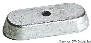 Fußanode für Yamaha 6/8/9,9 PS, Viertakter