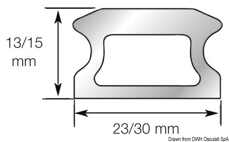 LEWMAR drilled track