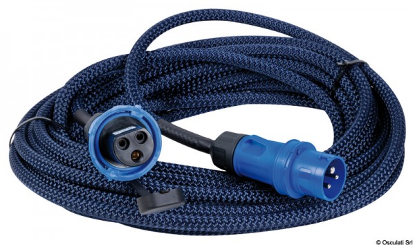 Kabel für Landanschluss mit Schutzhülle und Cruiser-Stecker