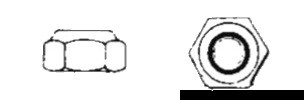 Sepbstsperrende Sechkantmuttern hohe Form DIN 982