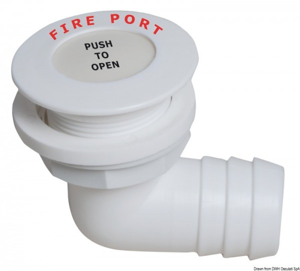 Fire Port mit Schlauchanschluss